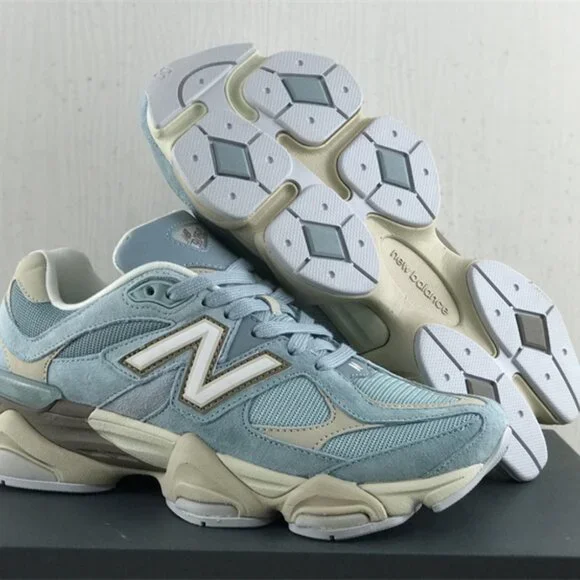 New Balance 9060 Mens Sneakers in Blue Haze and Beige - Picture 2 of 15